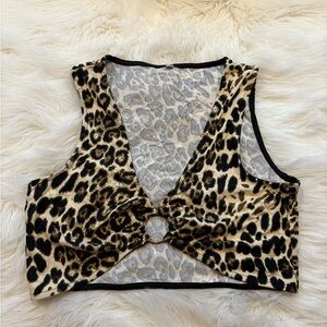 Leopard Print Women's Top